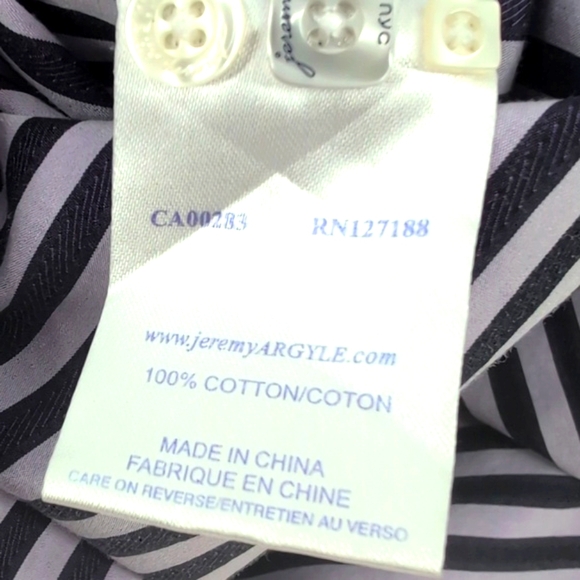 Jeremy Argyle NYC button down long sleeve shirt size large great condition ! - Picture 16 of 16